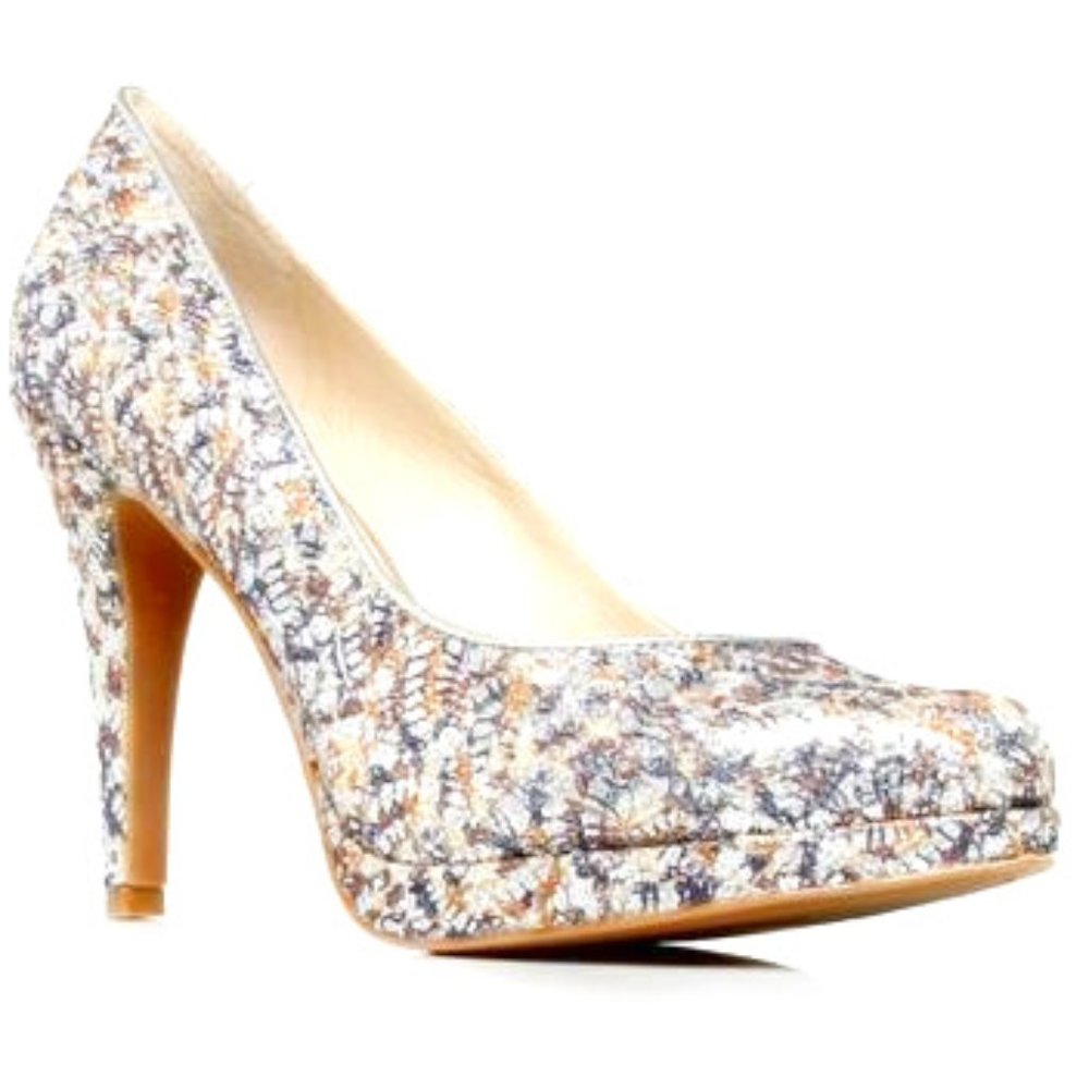 Nine West Metallic Fancy Rocha Heels  10.5